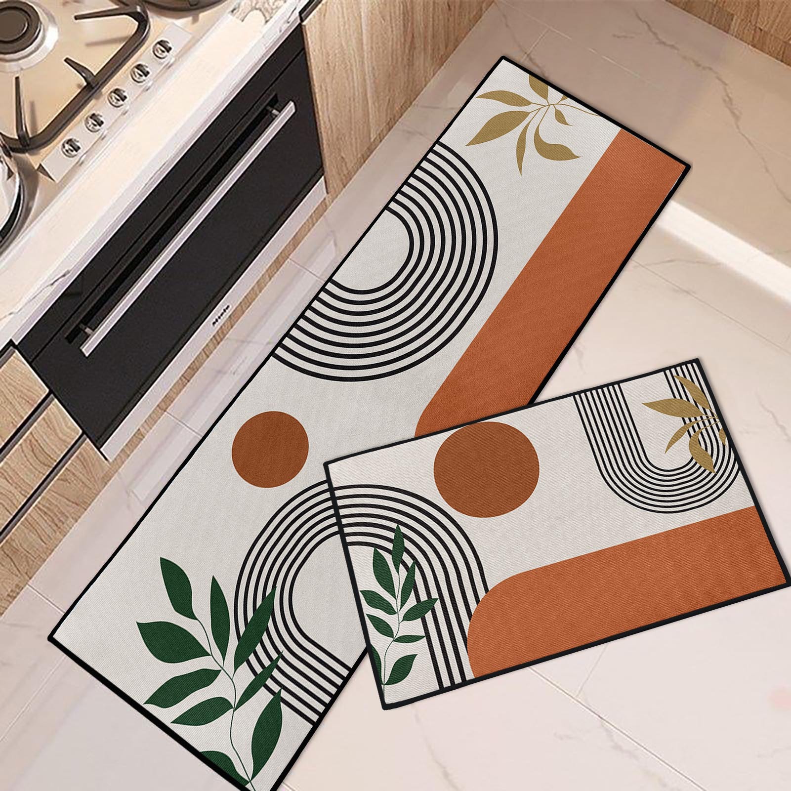 VIKAMA Machine-Washable Kitche - Home Bathroom Rugs ulasan dan harga