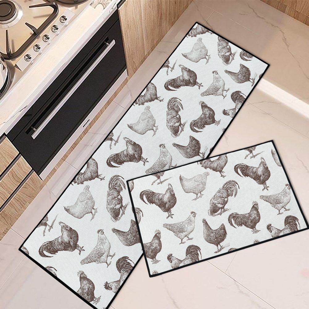 VIKAMA Machine-Washable Kitche - Home Bathroom Rugs ulasan dan harga