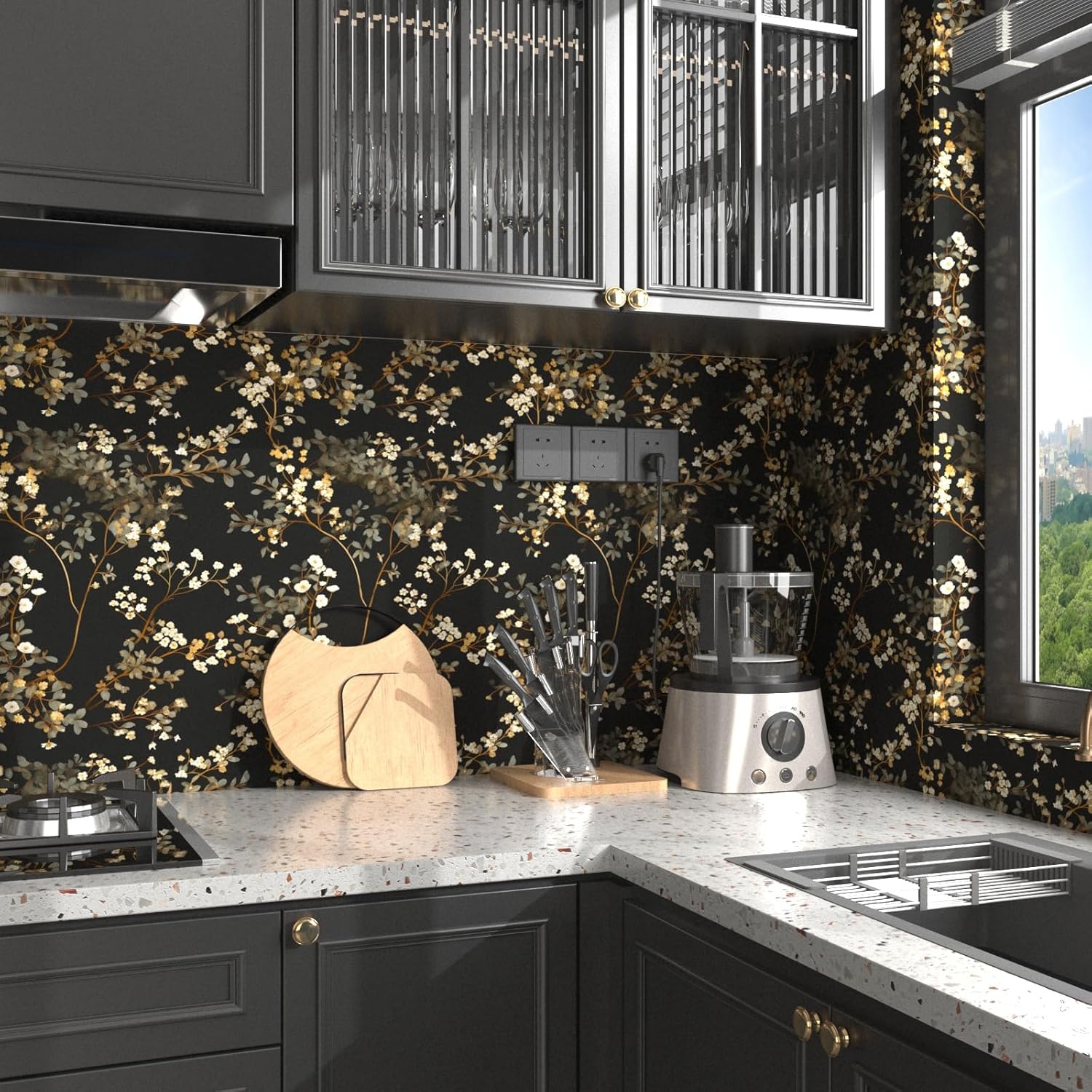 Black Floral Wallpaper 17.4