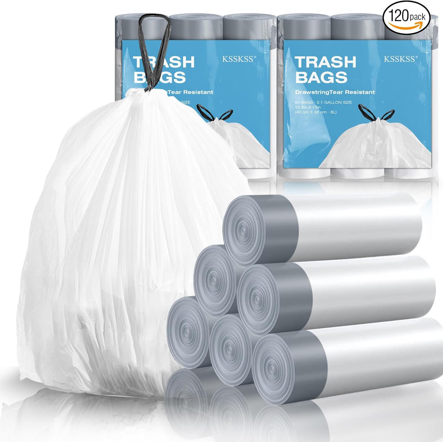 1.6 Gallon Mini Drawstring Tra - Home Bathroom Images ulasan dan harga