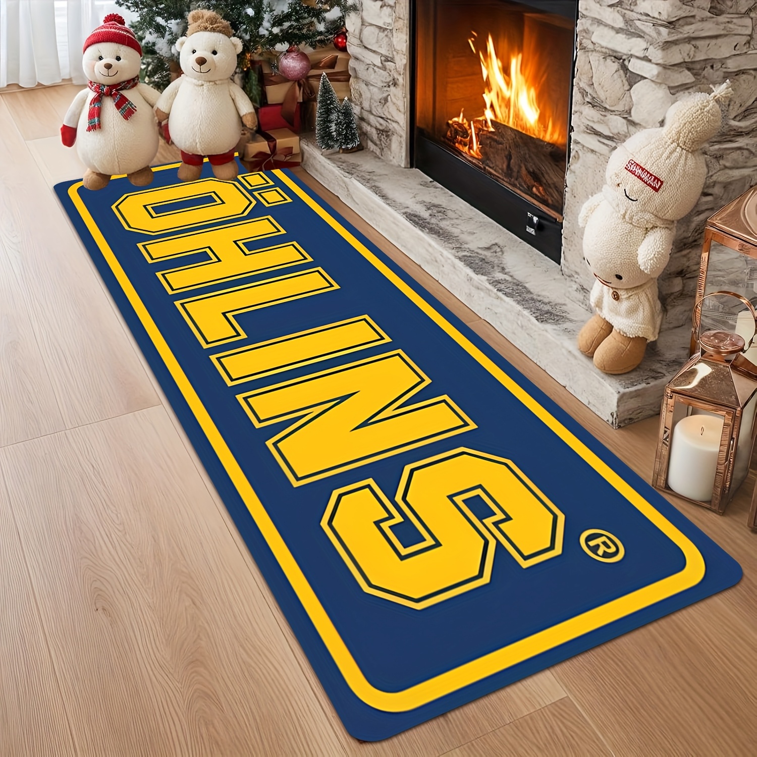 VIKAMA Blue Racing Theme Produ - Home Bathroom Rugs ulasan dan harga