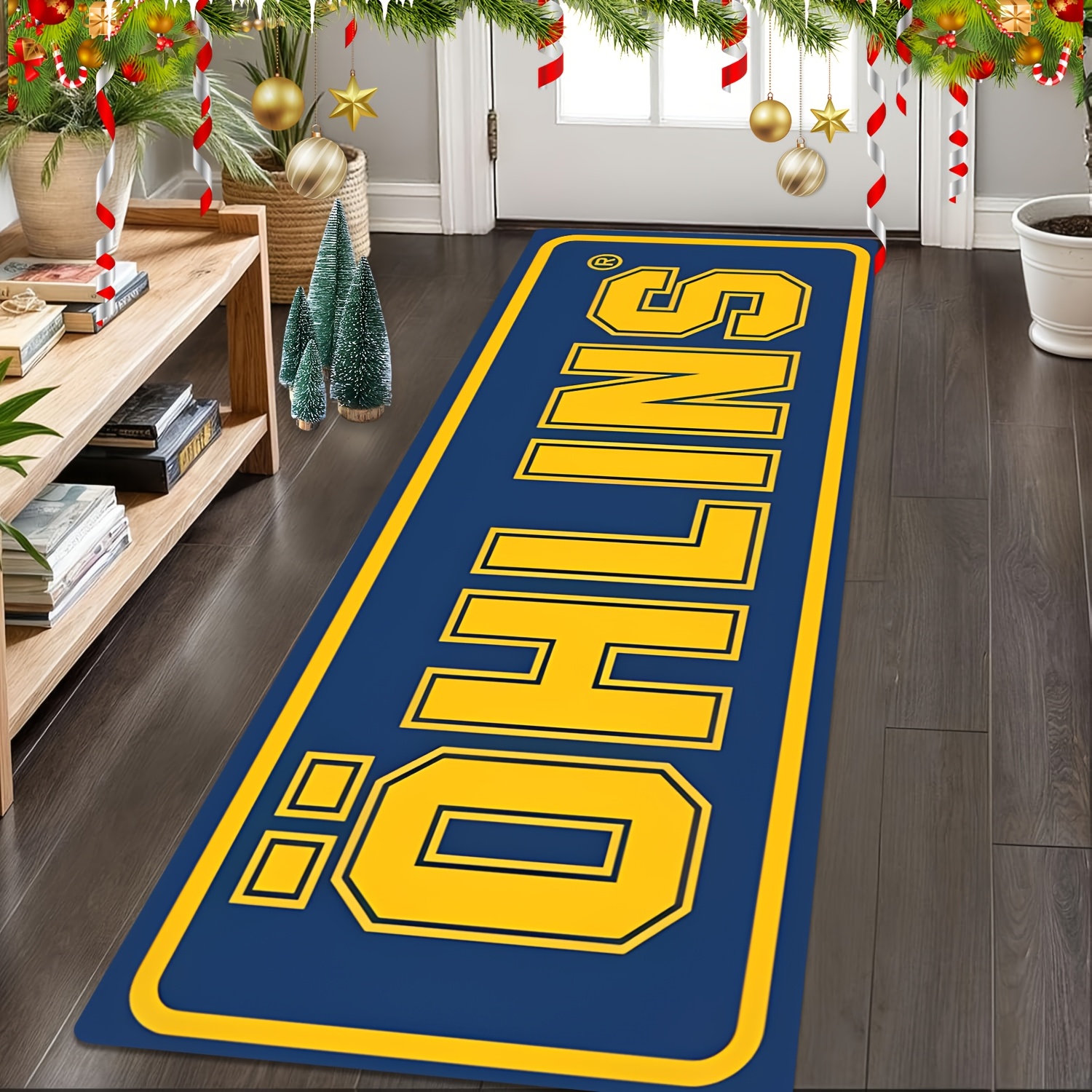 VIKAMA Blue Racing Theme Produ - Home Bathroom Rugs ulasan dan harga