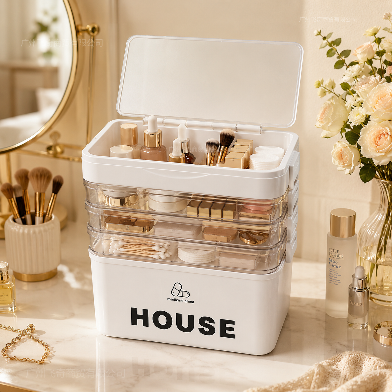YX Large-Capacity Multi-Tier S - Home Bathroom Organizer ulasan dan harga