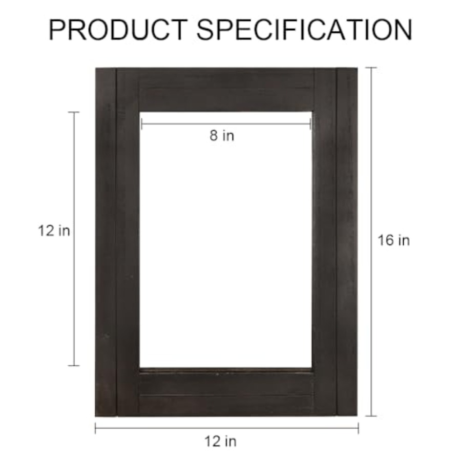 Rectangle Wall Mirror for Bath - Home Living Bathroom Vanity ulasan dan harga