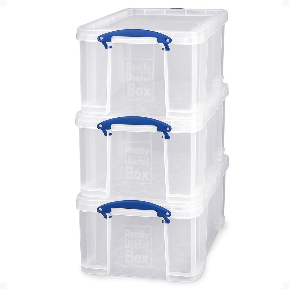 3-Pack Clear Stackable Storage - Home Bathroom Organizer ulasan dan harga