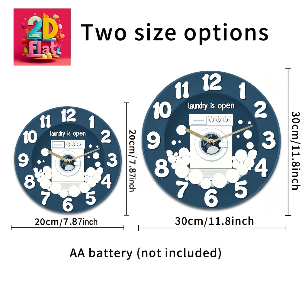 1pc Noiseless Hanging Clock, w - Home Design Bathroom ulasan dan harga