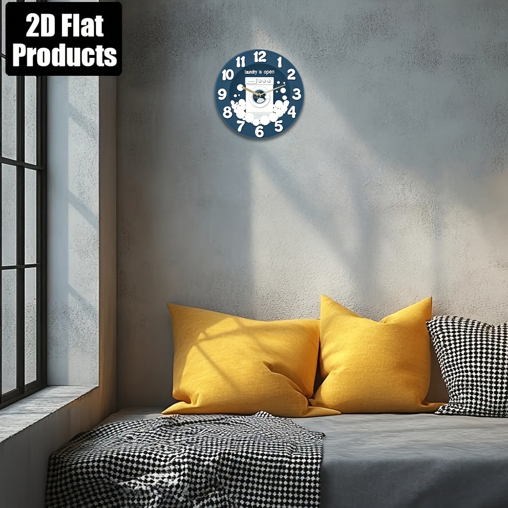 1pc Noiseless Hanging Clock, w - Home Design Bathroom ulasan dan harga