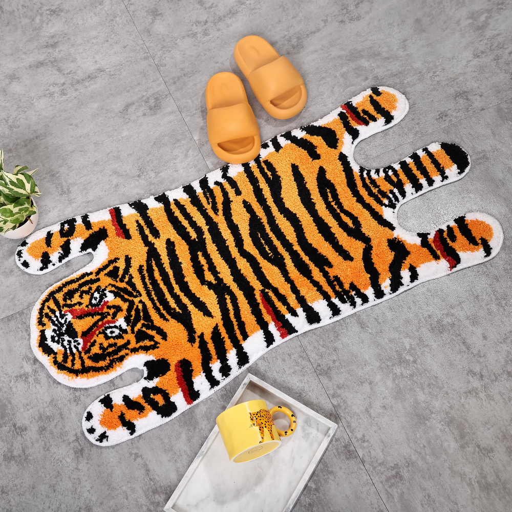 VIKAMA Cartoon Tiger Bathroom  - Home Bathroom Tub ulasan dan harga