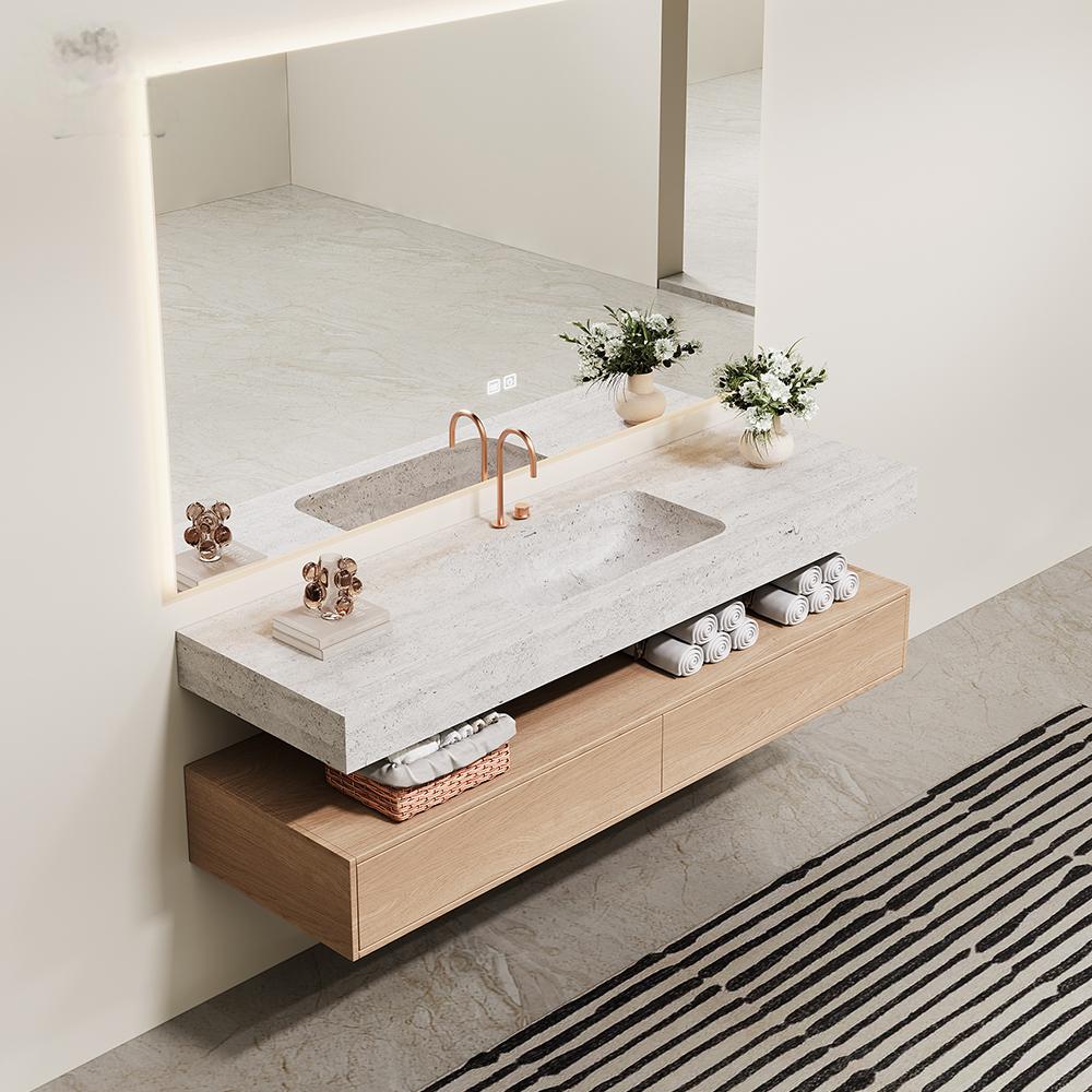 Black and white roots Luxury S - Home Living Bathroom Vanity ulasan dan harga