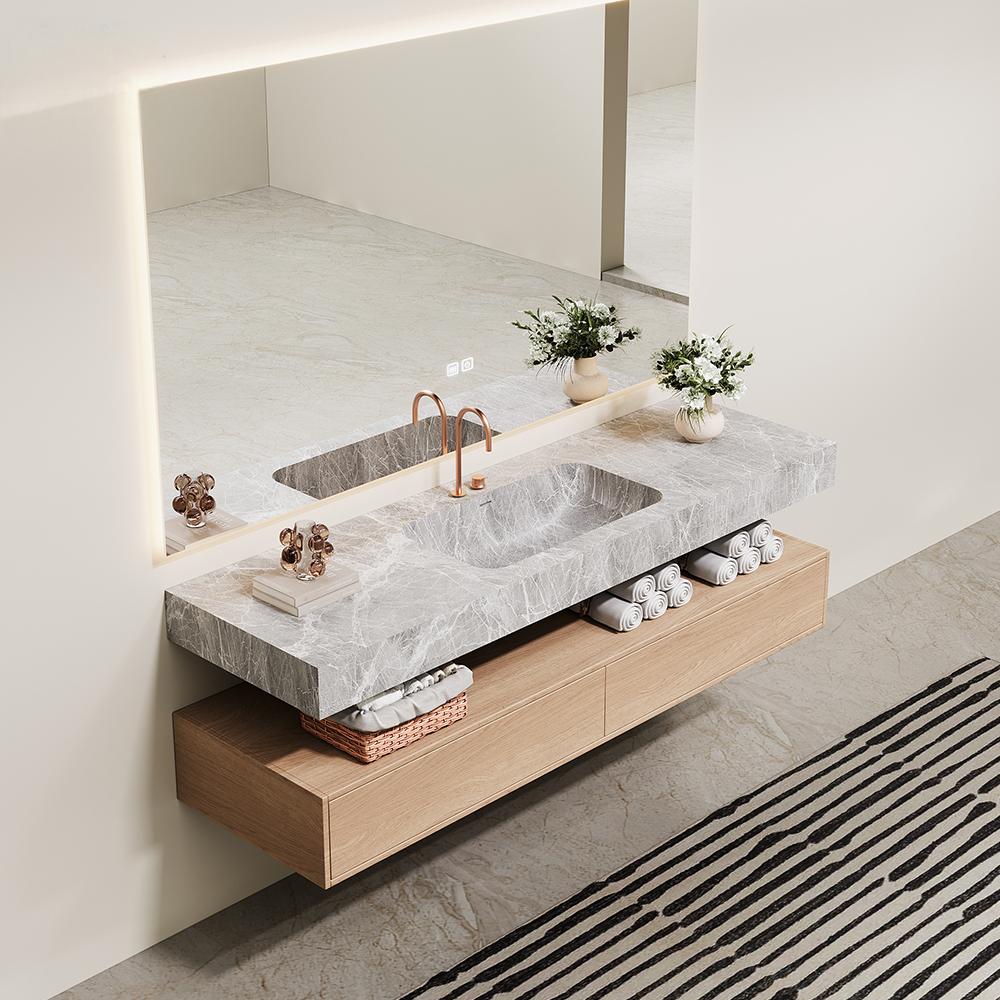 Black and white roots Luxury S - Home Living Bathroom Vanity ulasan dan harga