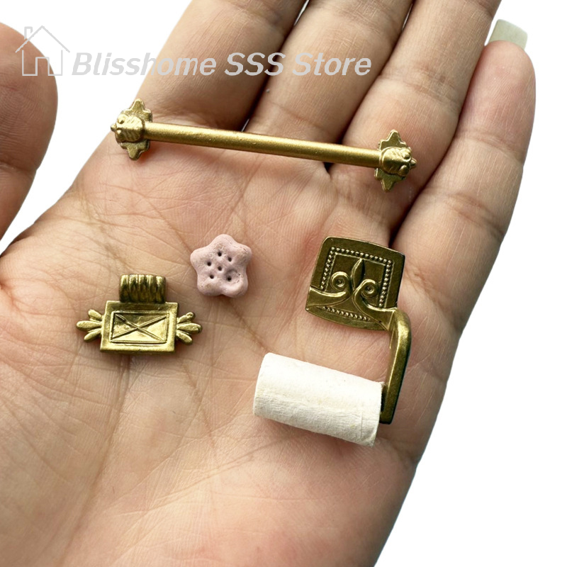【S】1/12 Dollhouse Simulation P - Home Center Bathroom Accessories ulasan dan harga