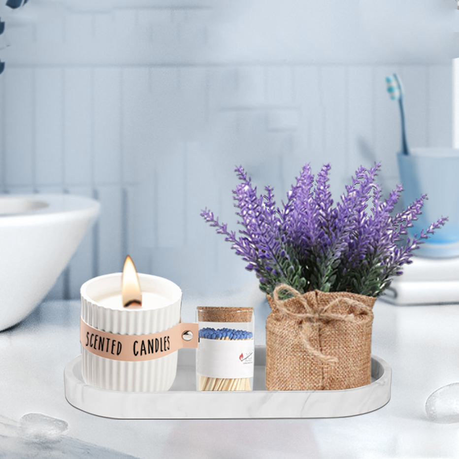 Bathroom Vanity Silicone Tray  - Home Essentials Bathroom Organizer ulasan dan harga