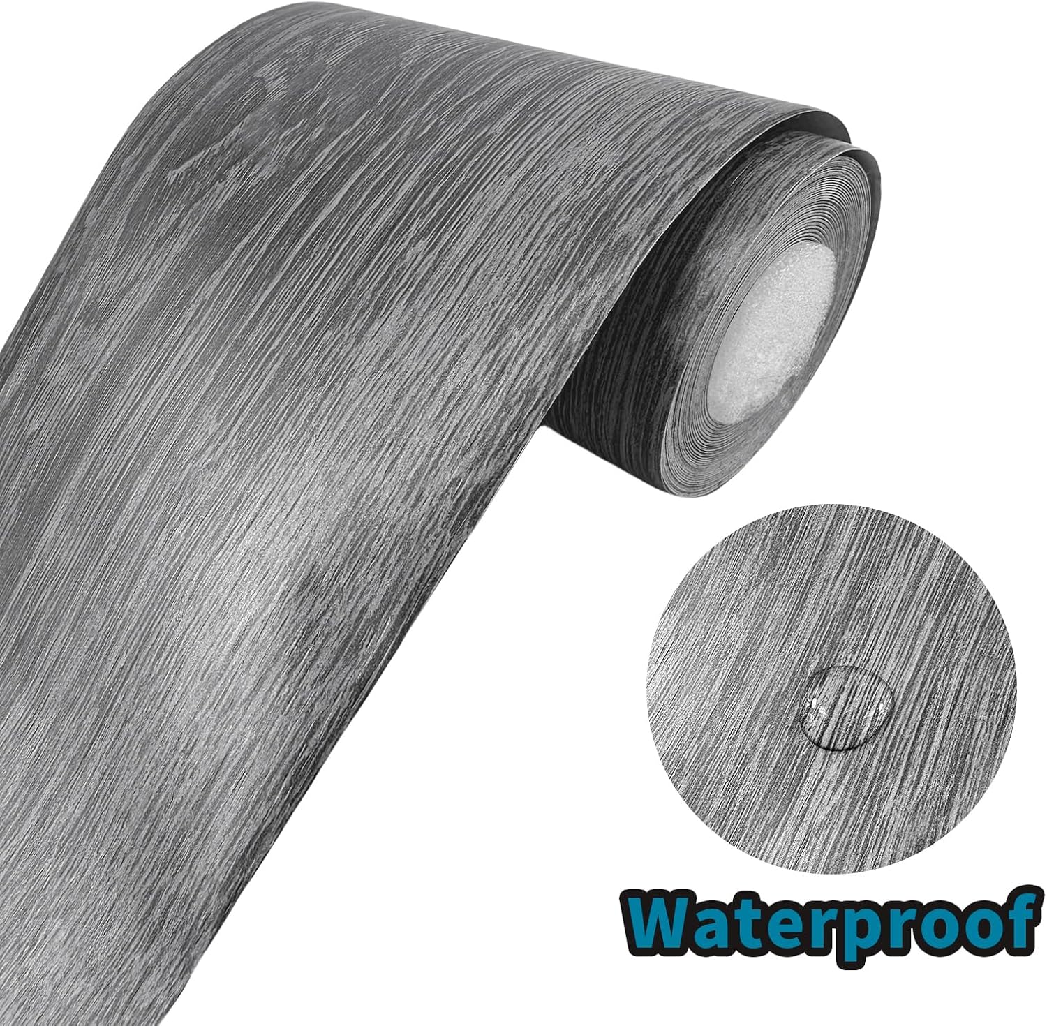 Dark Grey Wood Grain 3D Peel a - Home Bathroom Images ulasan dan harga
