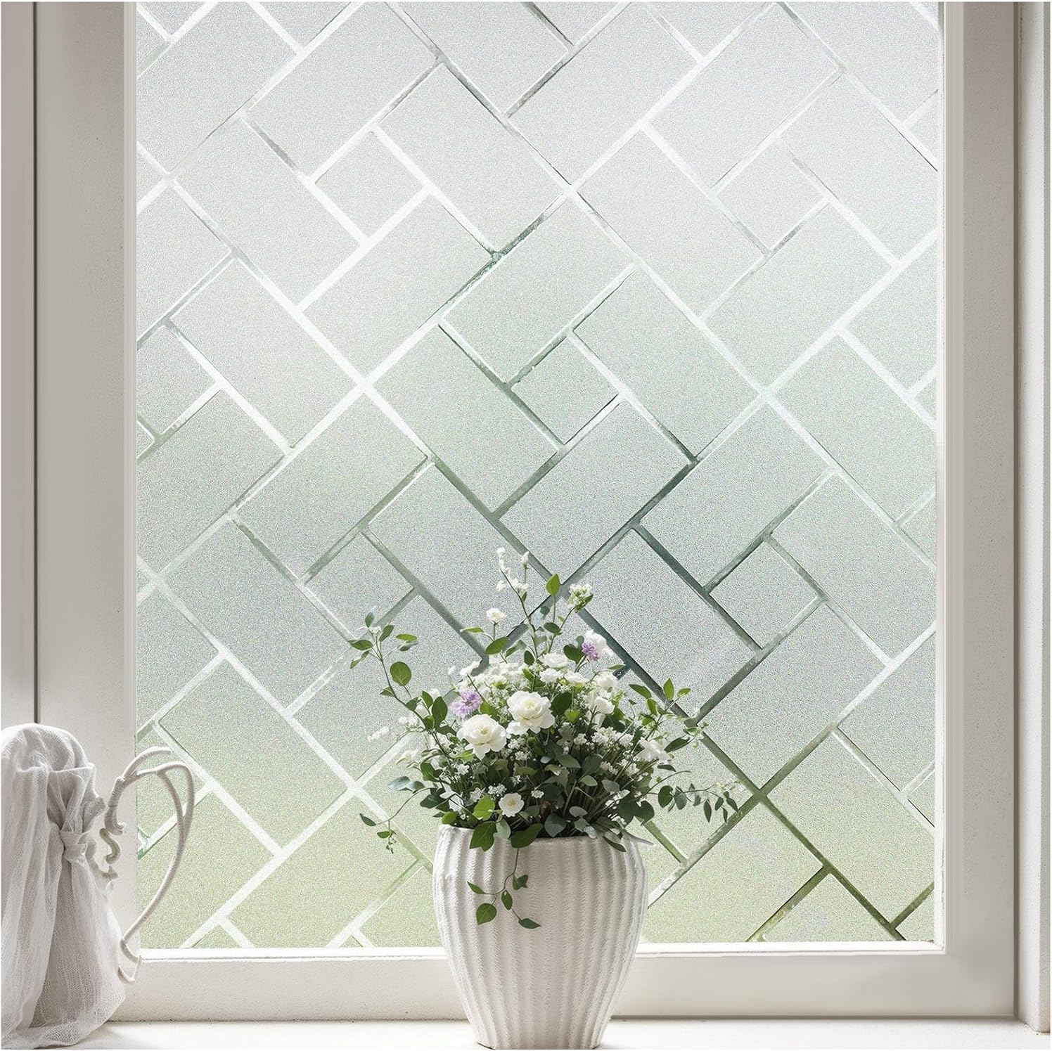 Frosted Window Privacy Film St - Home For Bathroom ulasan dan harga