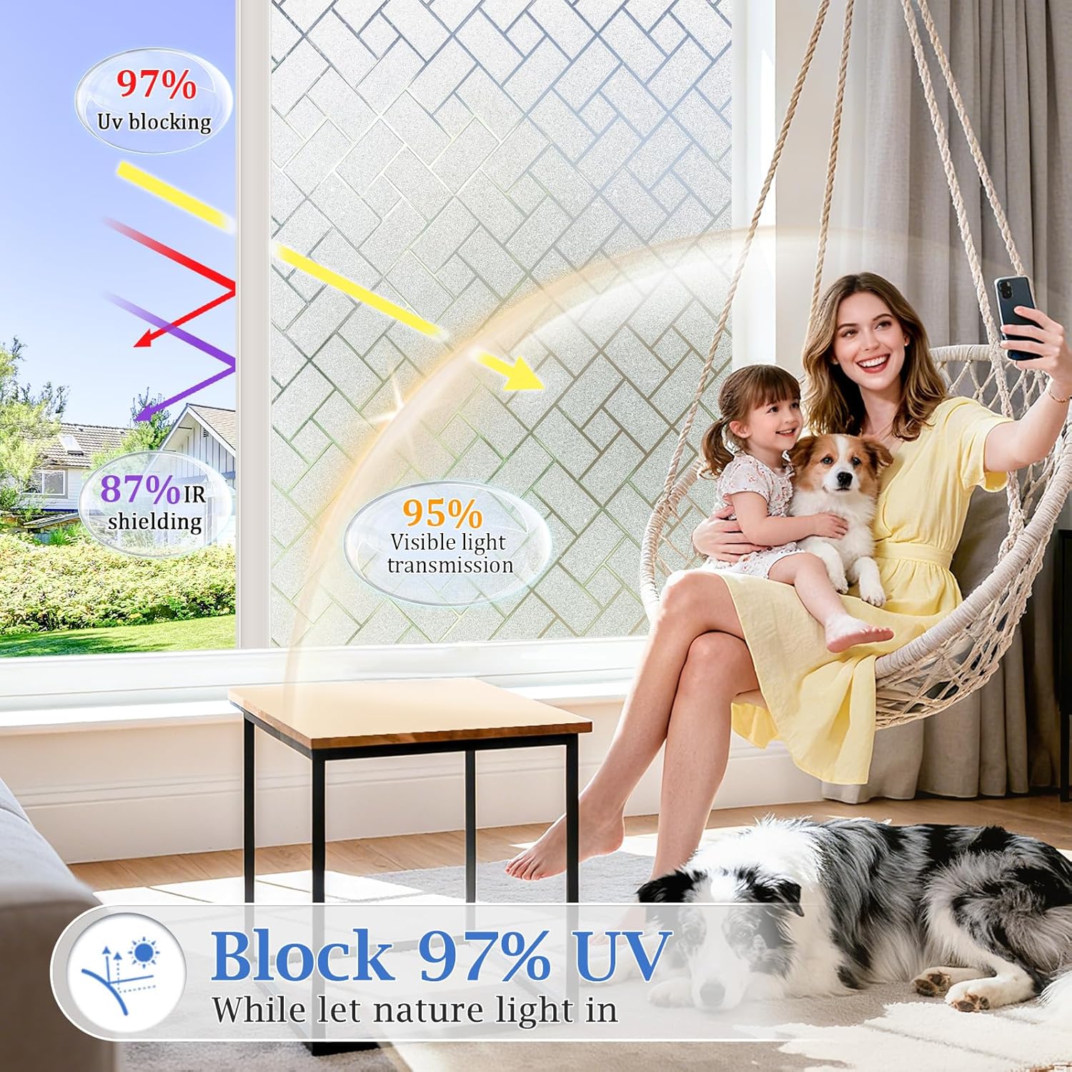Frosted Window Privacy Film St - Home For Bathroom ulasan dan harga