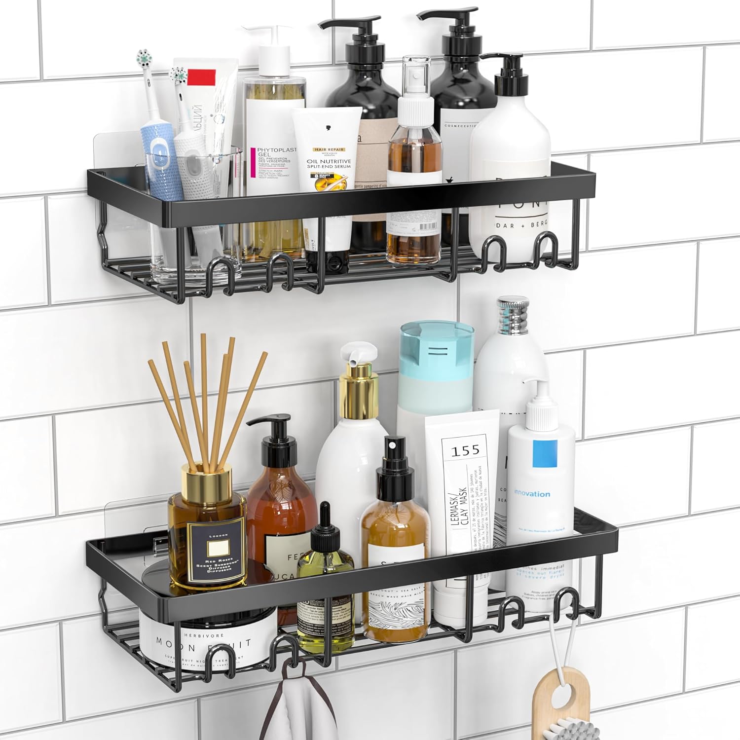 Moforoco Shower Caddy Shelf Or - Home Essentials Bathroom Organizer ulasan dan harga