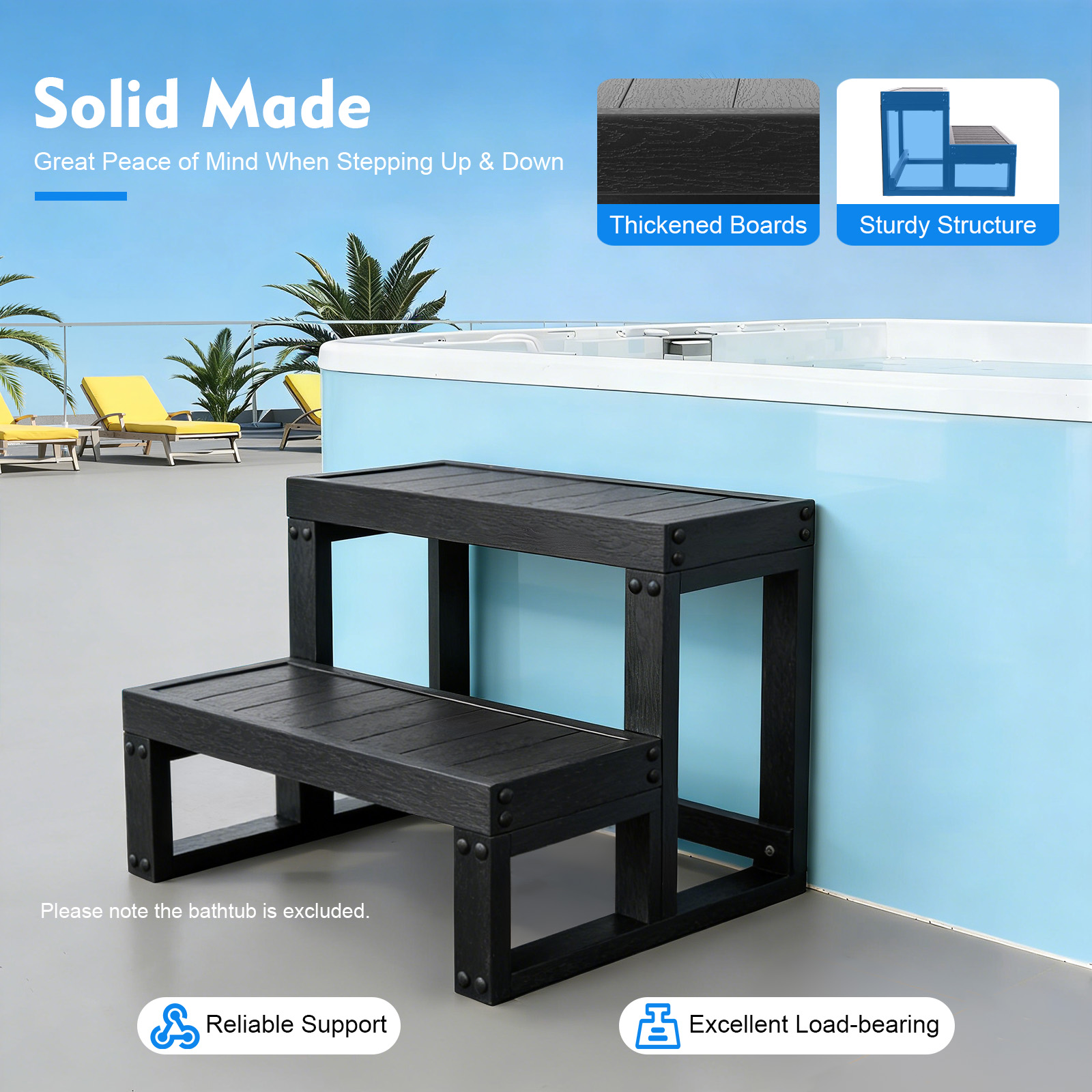 2-step Bathtub Step, 60*54*42. - Home Bathroom Tub ulasan dan harga