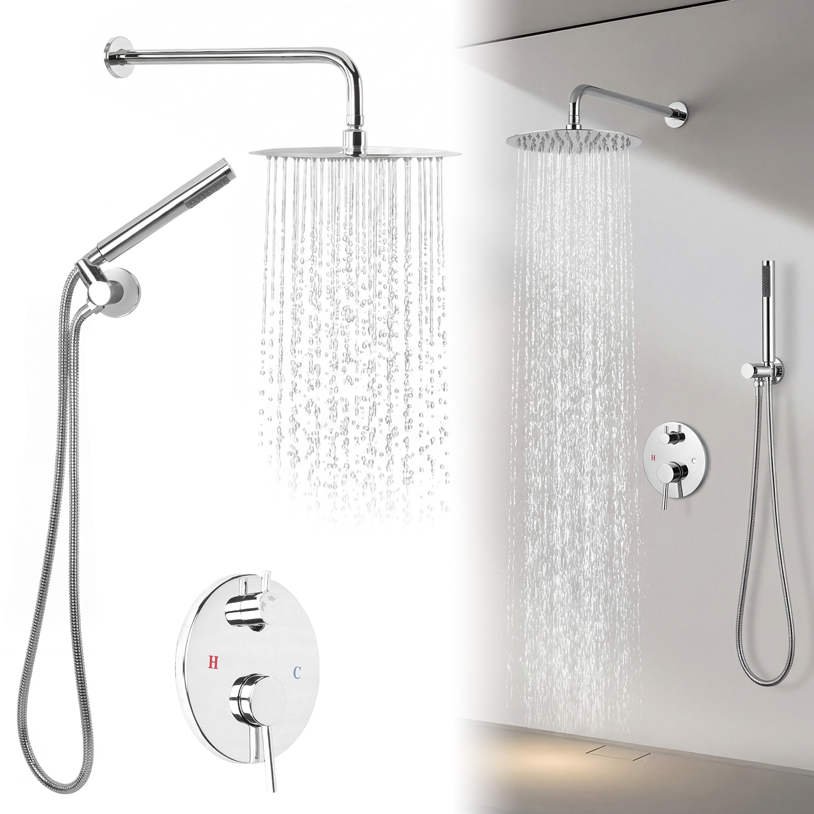 Ceiling Rainfall Shower Head S - Home For Bathroom ulasan dan harga