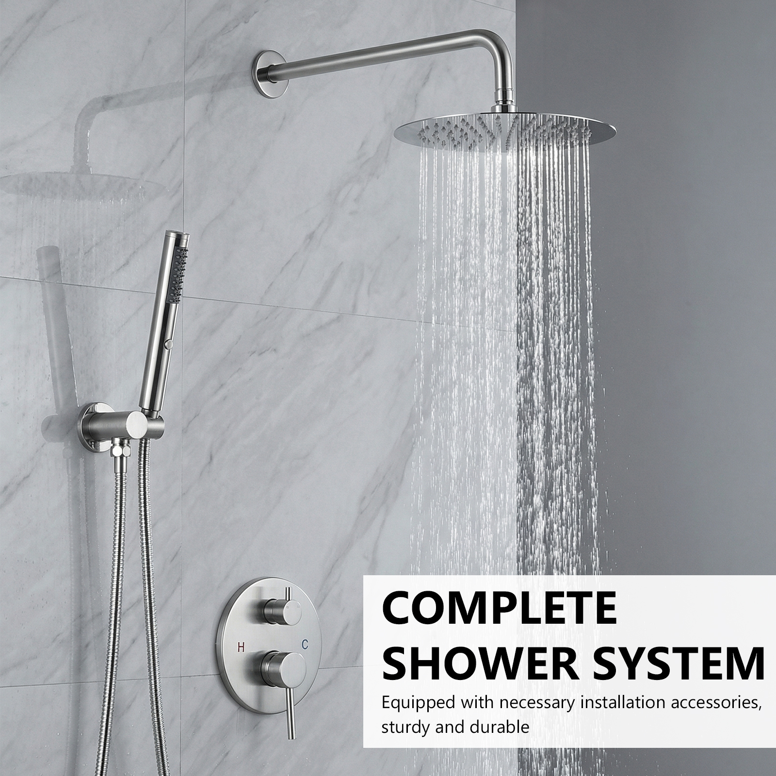 Ceiling Rainfall Shower Head S - Home For Bathroom ulasan dan harga