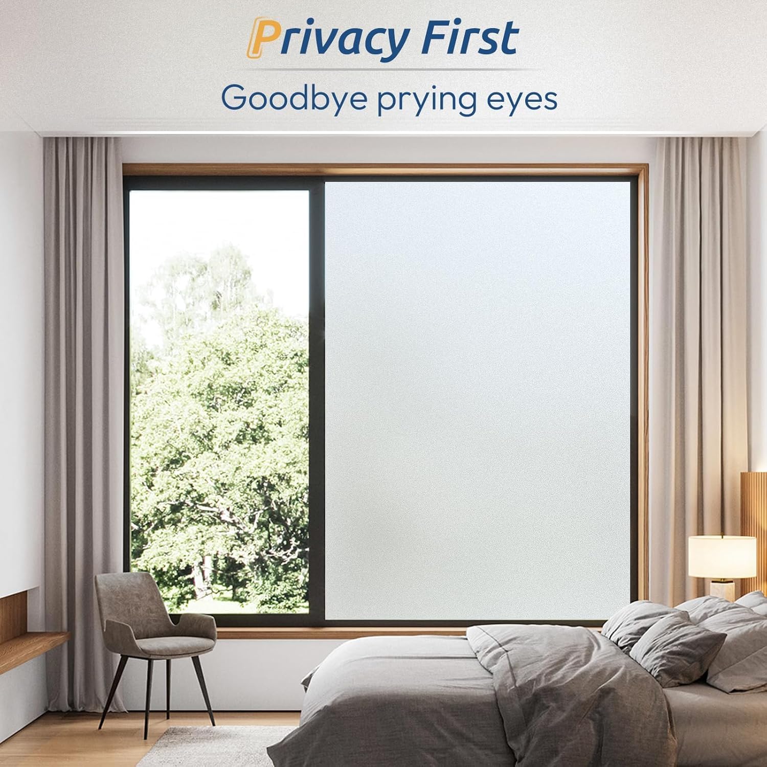 Frosted Window Privacy Film, S - Home For Bathroom ulasan dan harga