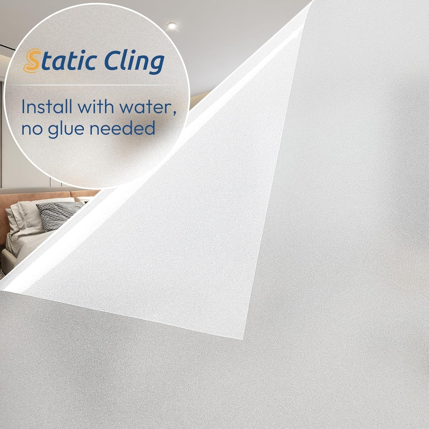 Frosted Window Privacy Film, S - Home For Bathroom ulasan dan harga