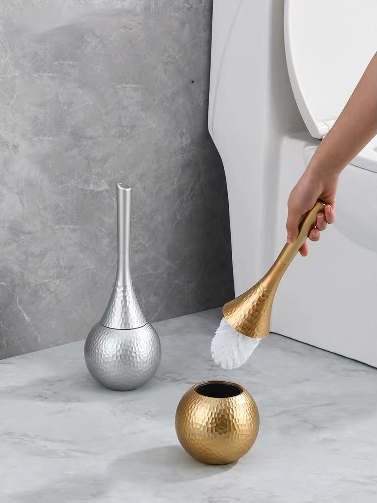 Luxury Gold Toilet Brush Set R - Home Bathroom Cleaning Kit ulasan dan harga