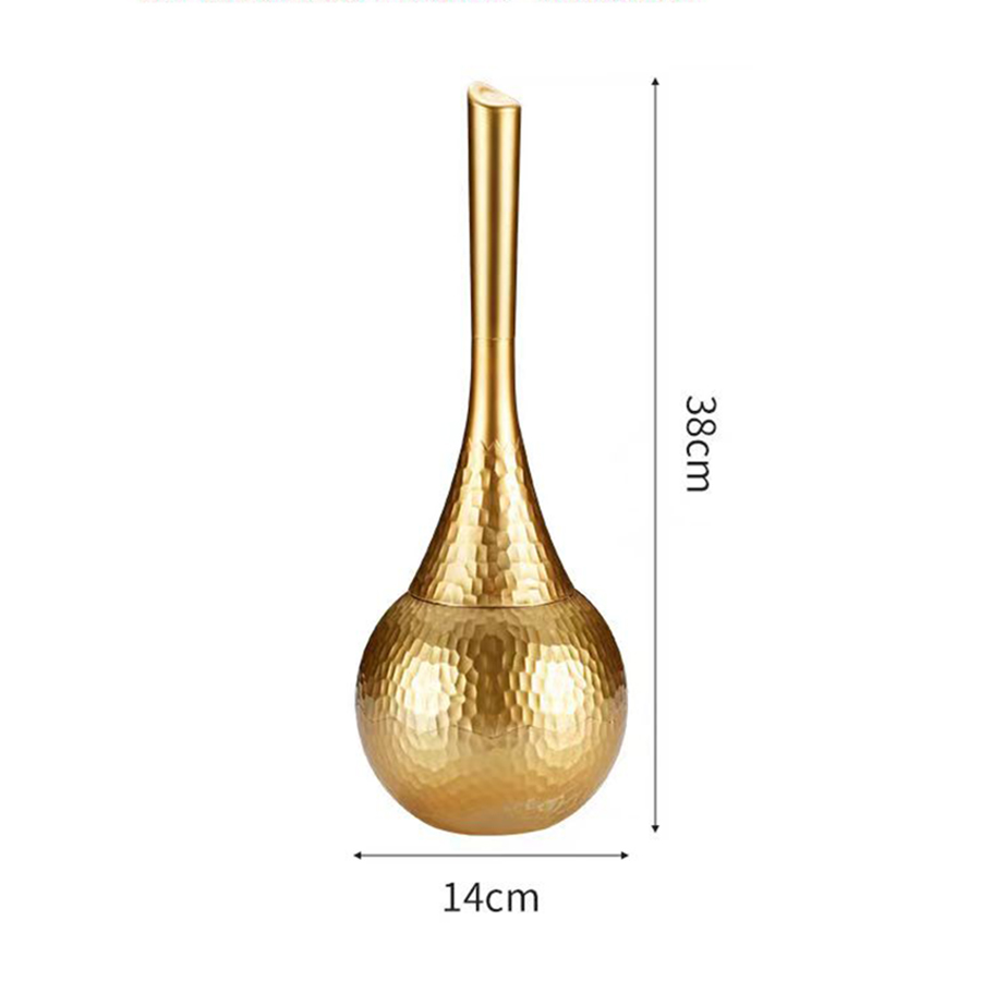 Luxury Gold Toilet Brush Set R - Home Bathroom Cleaning Kit ulasan dan harga
