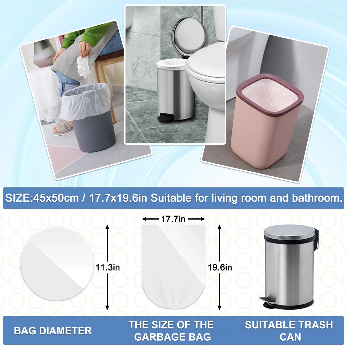 3 Gallon Trash Bags 120 Count, - Home Bathroom Images ulasan dan harga