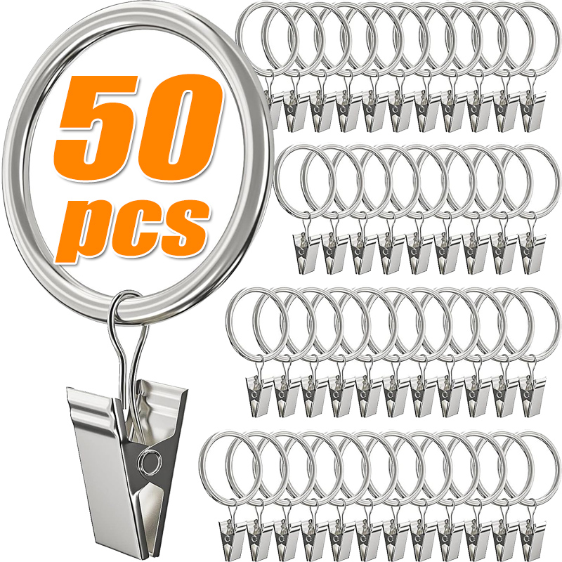Metal Curtain Rod Clip with Ri - Home Center Bathroom Accessories ulasan dan harga