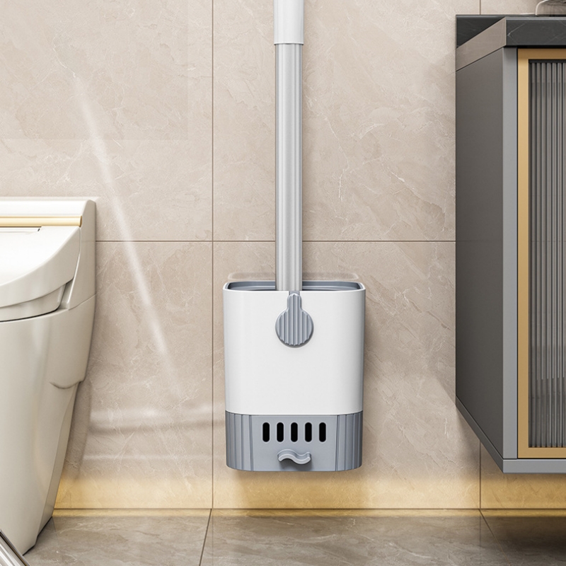 1 Set Toilet Brush With Holder - Home Bathroom Cleaning Kit ulasan dan harga