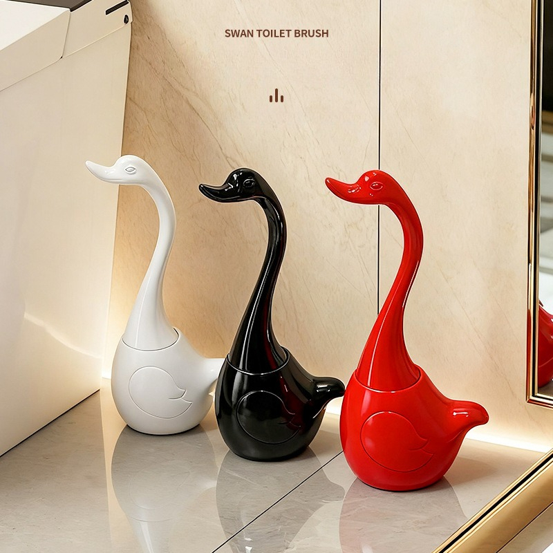 Creative Swan Toilet Brush Hou - Home Bathroom Cleaning Kit ulasan dan harga