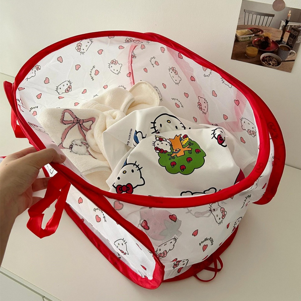 Collapsible Hello Kitty Laundr - Home Bathroom Organizer ulasan dan harga