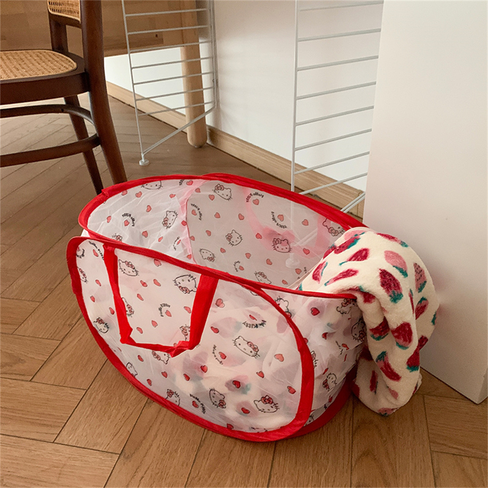 Collapsible Hello Kitty Laundr - Home Bathroom Organizer ulasan dan harga