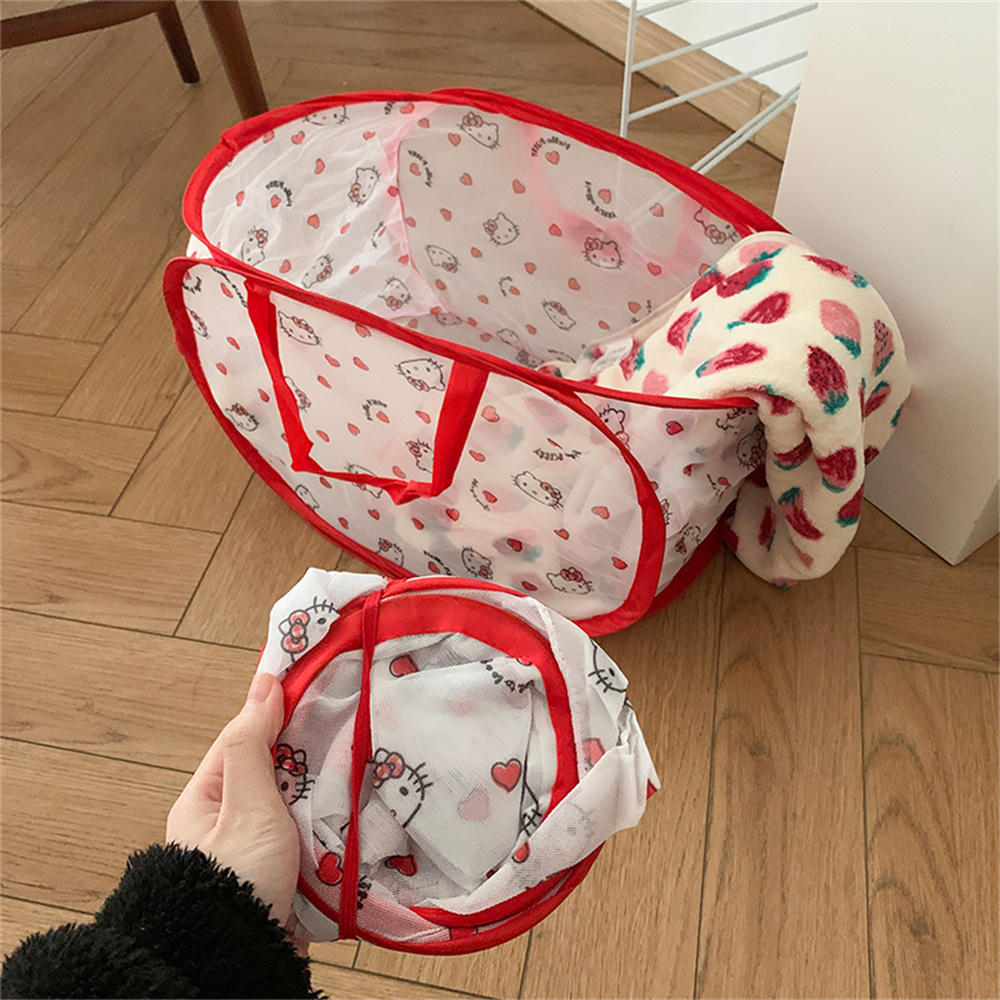Collapsible Hello Kitty Laundr - Home Bathroom Organizer ulasan dan harga