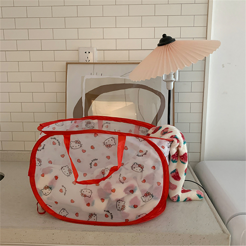 Collapsible Hello Kitty Laundr - Home Bathroom Organizer ulasan dan harga