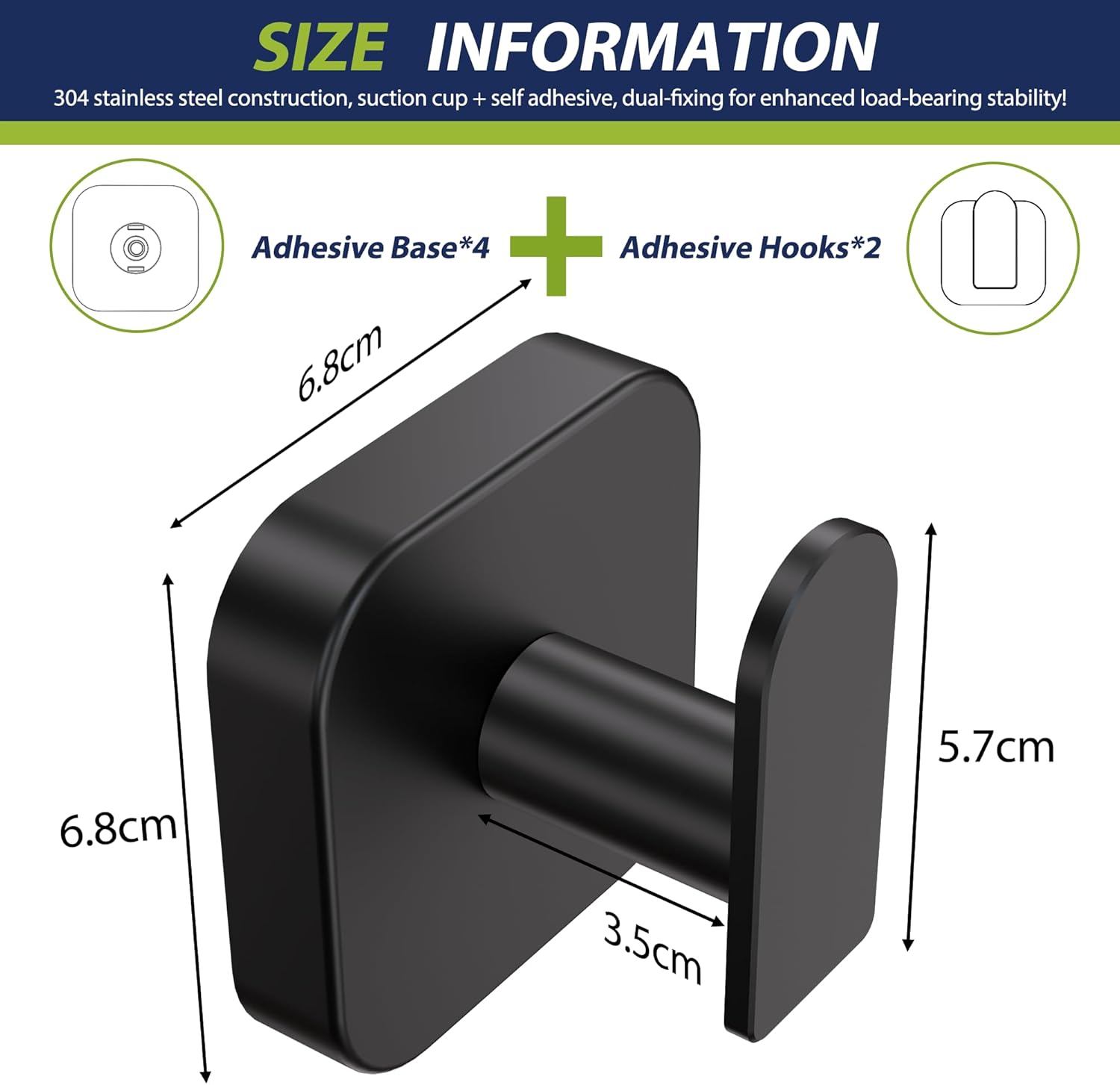 Suction Cup Hooks for Shower,  - Robe Hook Adhesive ulasan dan harga