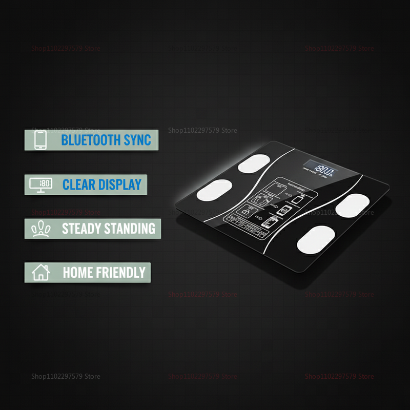 Bluetooth Body Fat Scale Smart - Home Bathroom Scales ulasan dan harga