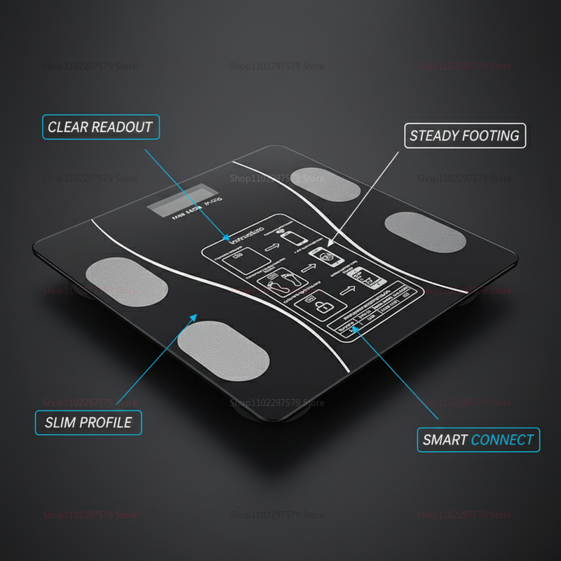 Bluetooth Body Fat Scale Smart - Home Bathroom Scales ulasan dan harga