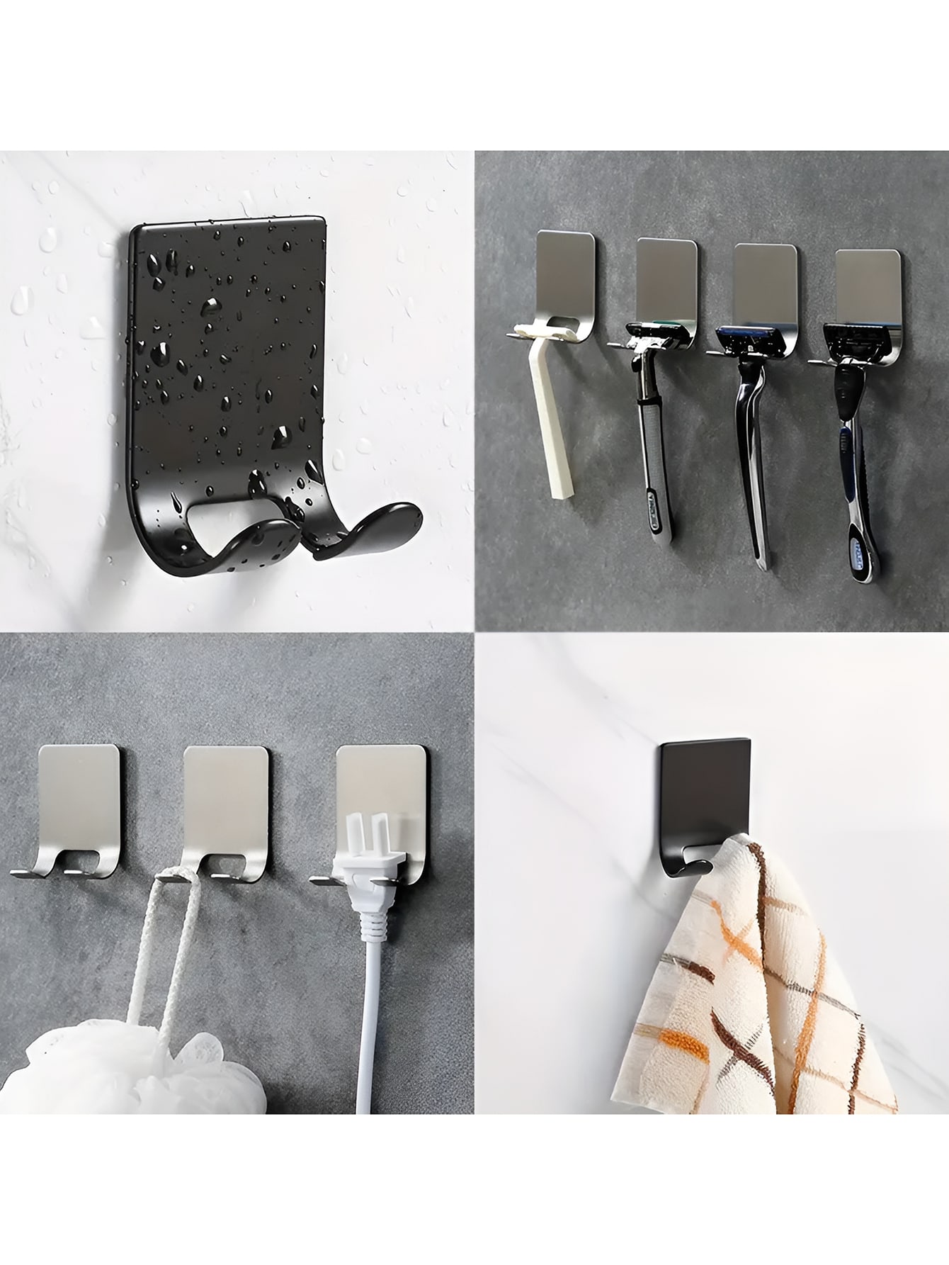 1/2/4Pcs 304 Stainless Steel S - Robe Hook Adhesive ulasan dan harga