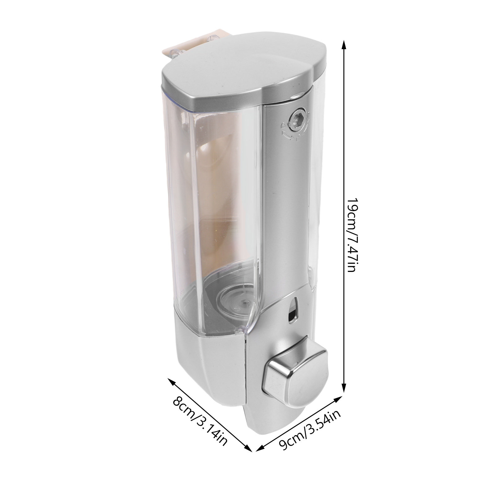 1Pcs Wall Mounted Soap Dispens - Home Bathroom Wall Soap Dispenser ulasan dan harga