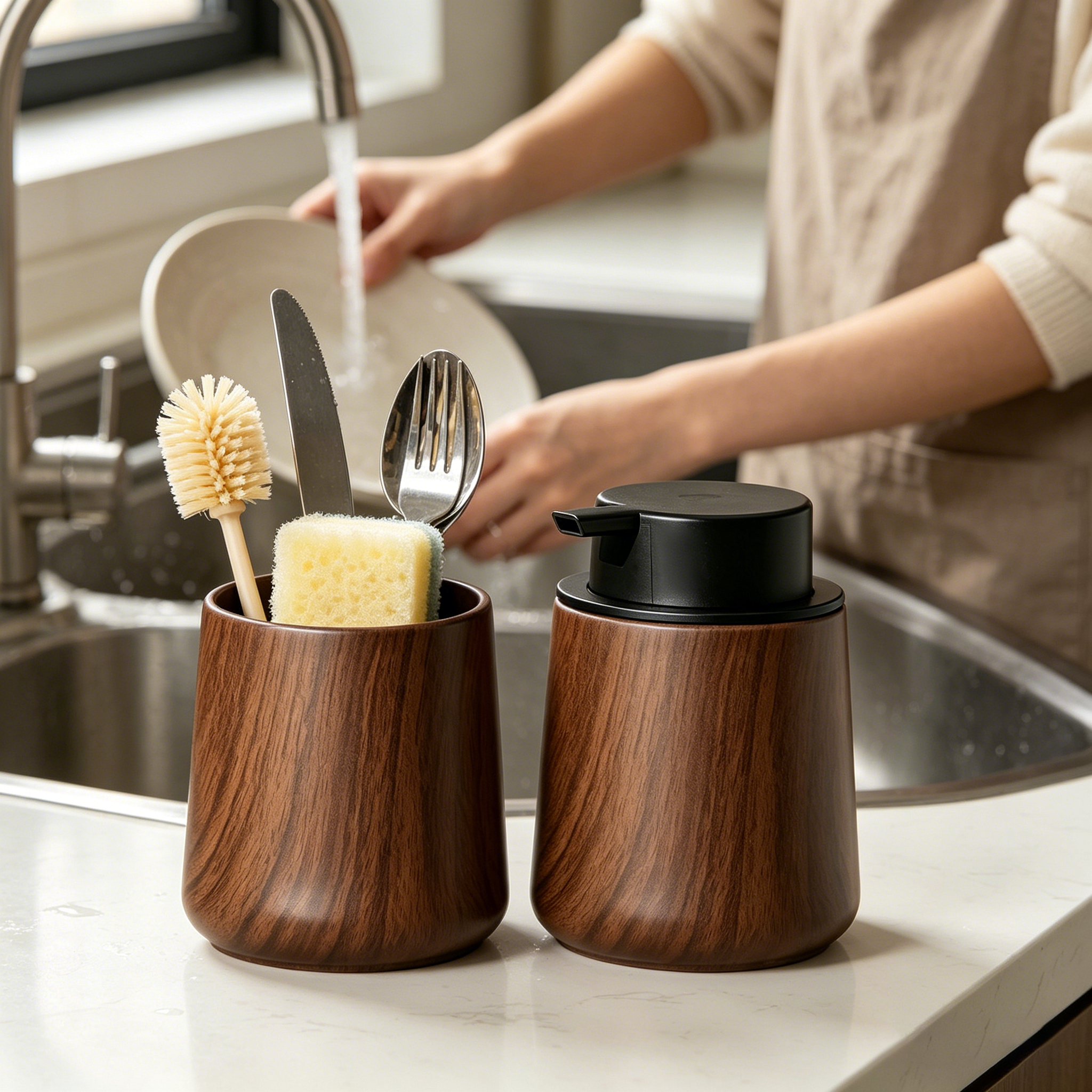 Elegant Hand Soap Dispenser an - Home Essentials Bathroom Organizer ulasan dan harga