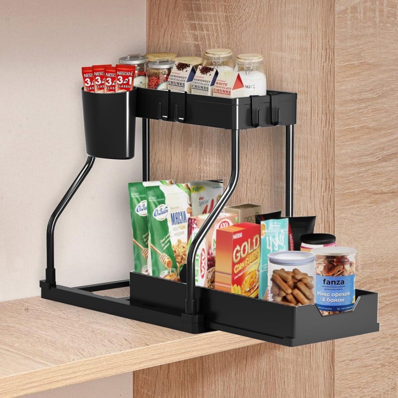 Under Sink Organizer Pull Out  - Home Essentials Bathroom Organizer ulasan dan harga