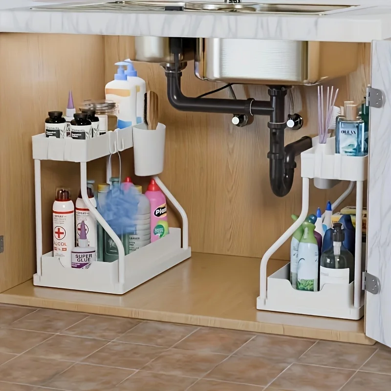 Under Sink Organizer Pull Out  - Home Essentials Bathroom Organizer ulasan dan harga