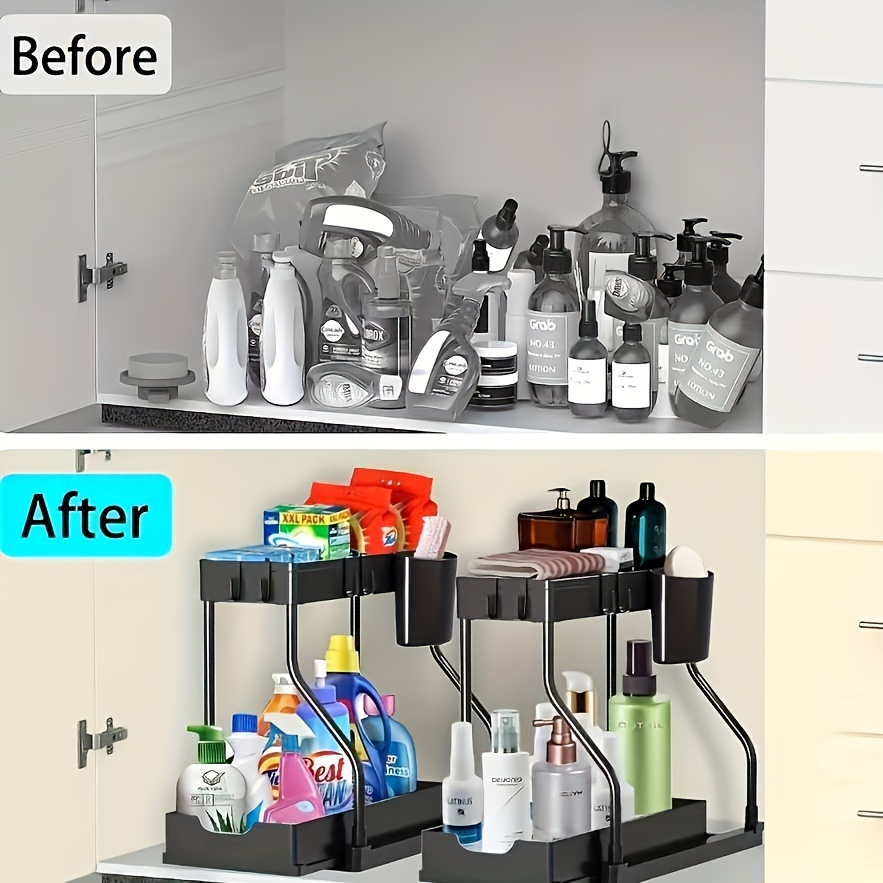 Under Sink Organizer Pull Out  - Home Essentials Bathroom Organizer ulasan dan harga