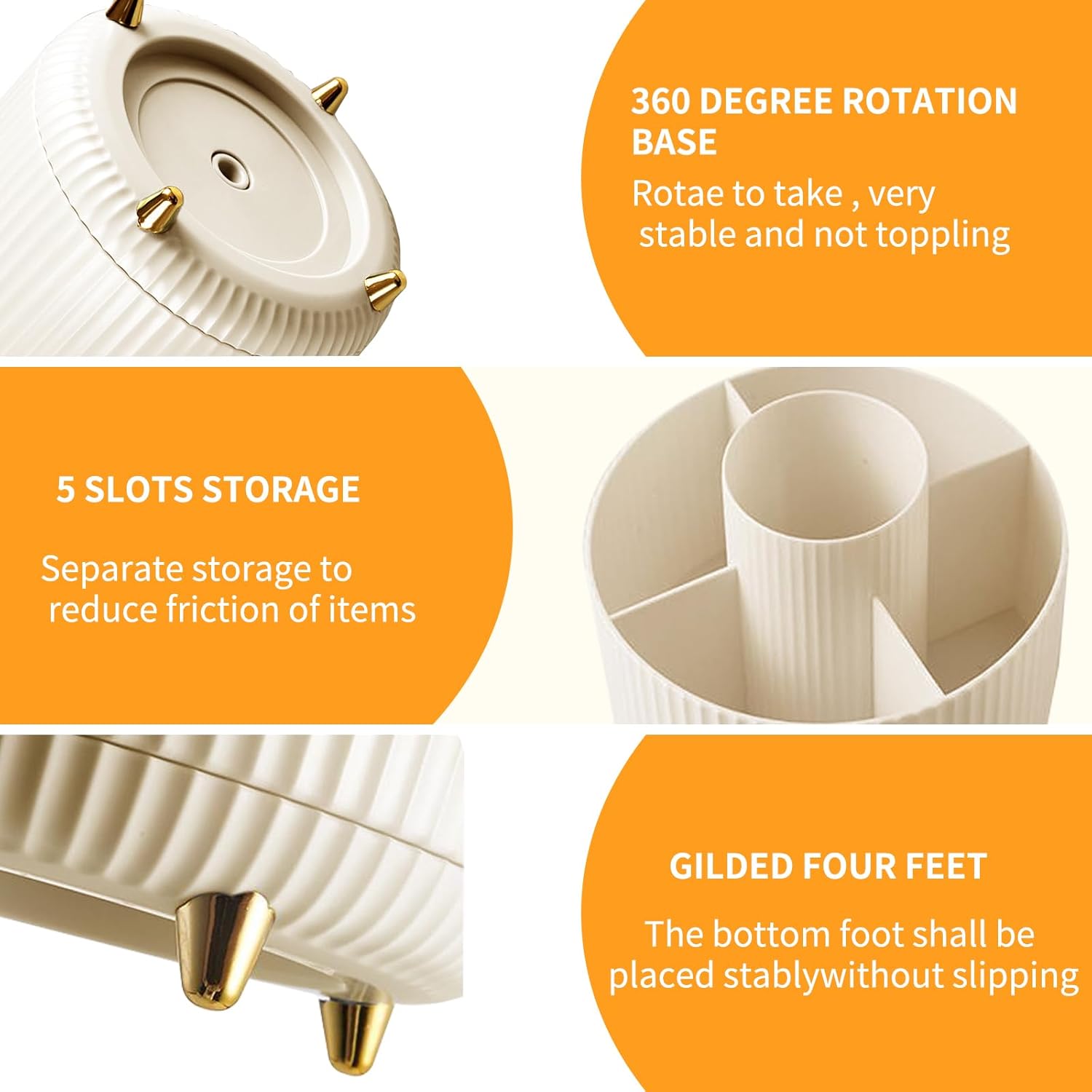360° Rotating Makeup Cosmetic  - Home Bathroom Organizer ulasan dan harga
