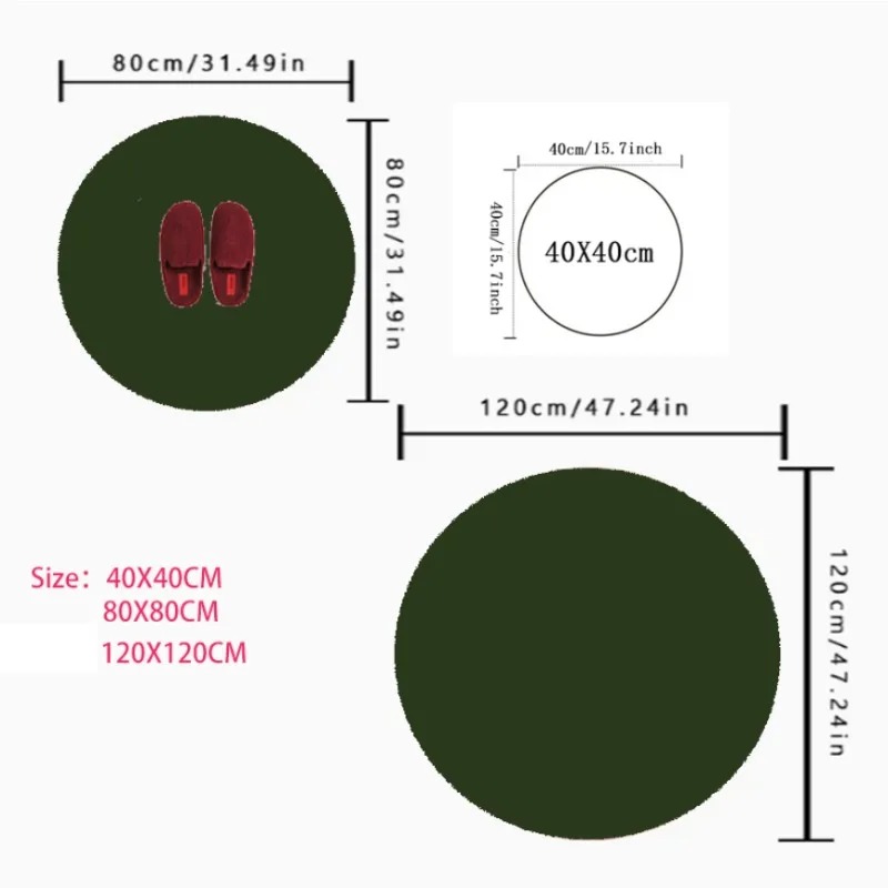 Nordic Style Circular Carpet P - Home Bathroom Fittings ulasan dan harga